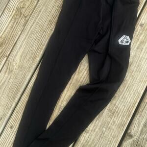 PASSENGER Trail Ready Goods black with blue waist leggings, women’s size  XS